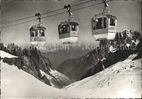 Seilbahn Aiguille du Midi Col du Geant Chamonix-