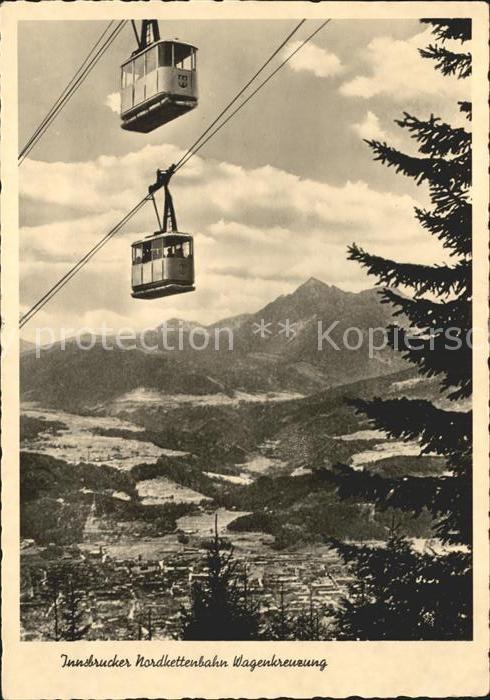 Seilbahn Innsbrucker Nordkettenbahn Wagenkreuzun