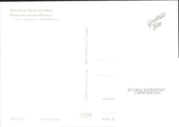 Klavier Domras Harfen Basslauten Markneukirchen – Bild 2