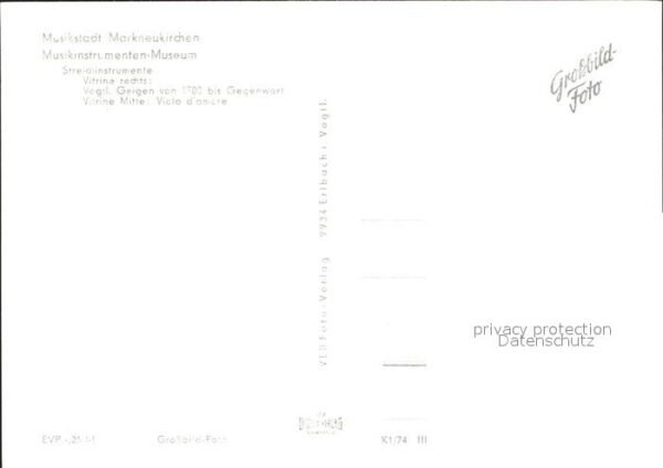 Geige Markneukirchen Musikinstrumenten-Museum – Bild 2