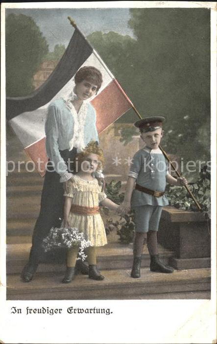 Schwarz Weiss Rot Fahne Kinder Soldat