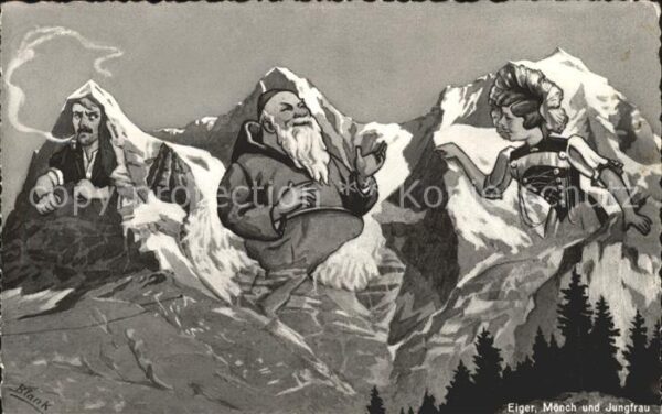 Berggesichter Eiger Mönch Jungfrau