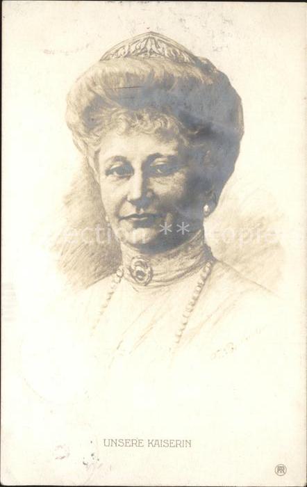 Adel Preussen Kaiserin Auguste Viktoria Spendenkarte