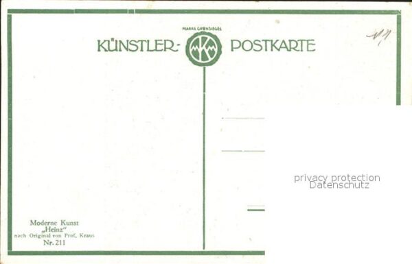 Kuenstlerkarte Prof. Kraus Heinz Nr. 211 Moderne Kunst – Bild 2