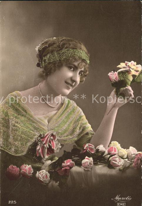 Frauen Rosen Kopfschmuck Foto Myosotis Eme Nr.