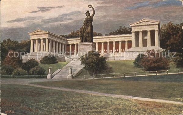 Verlag Wiedemann WIRO Nr. 2163 München Bavaria Ruhmeshalle