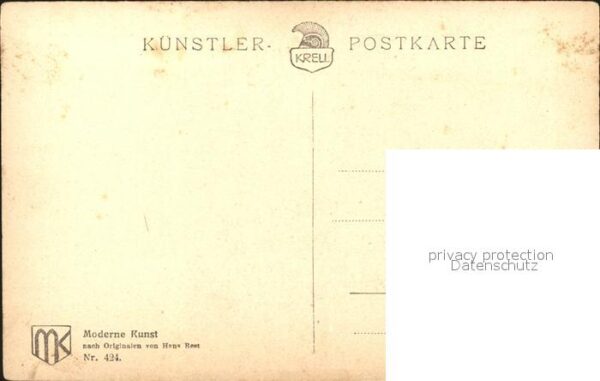 Kuenstlerkarte Hans Best Jägerlatein Moderne Kunst Nr. – Bild 2