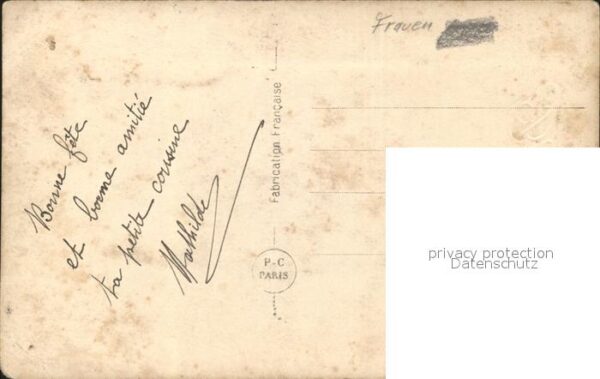 Foto PC Paris Nr. 776 Frau Rosen Glückwunsch – Bild 2