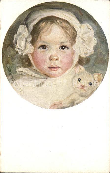 Kinder Child Enfants Künstlerkarte Astrid Juel Die kleine Ge