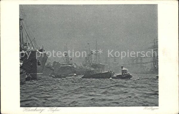 Dampfer Oceanliner Segelschiffe Hamburg Hafen