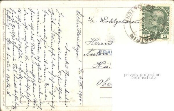 Kuenstlerkarte Hermann Hendrich Walkürensturm am Rhein – Bild 2
