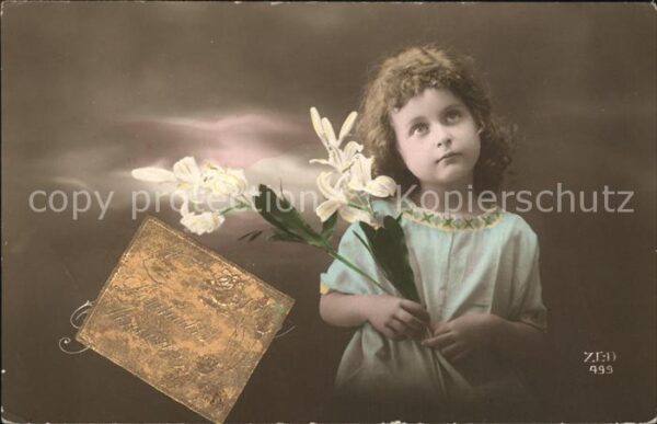 Foto ZED Nr. 499 Kind Blumen