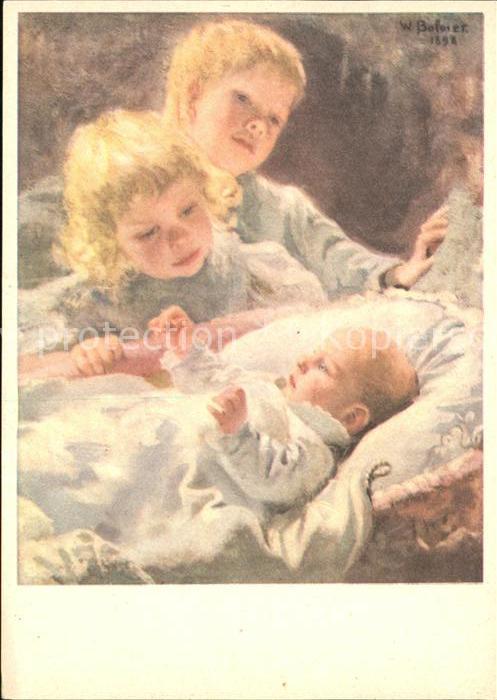 Kuenstlerkarte Wilhelm Balmer Die drei Brüder Pro Infi