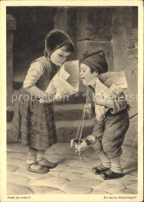 Kaulbach Hermann Hast du mehr Kinder Steckenpferd Spende