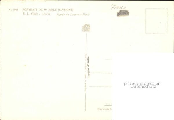 Kuenstlerkarte E.L. Vigee Lebrum Madame Mole Raymond N – Bild 2