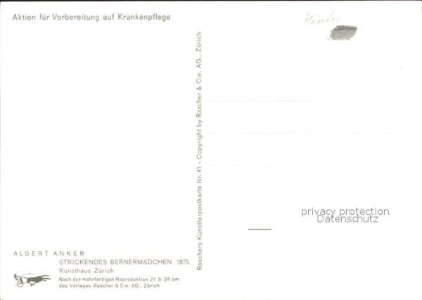 Anker Albert Strickendes Bernermädchen – Bild 2