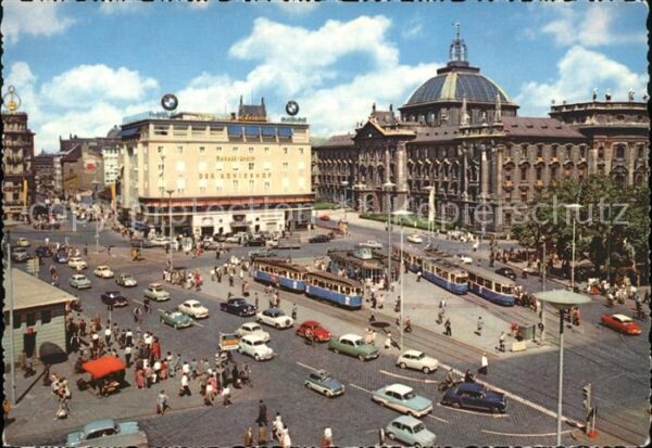Strassenbahn München Stachus Justizpalast