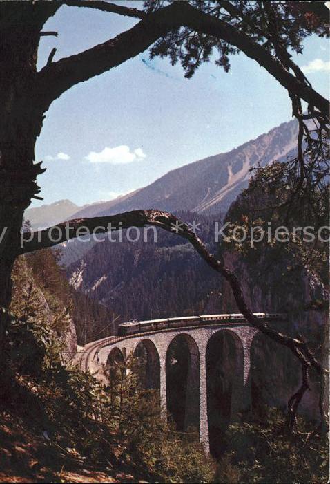 Viadukte Viaduc Landwasser-Viadukt Rhätische Bahn Filis