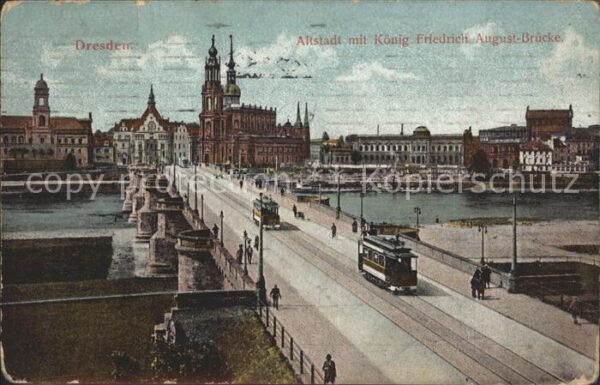 Strassenbahn Dresden Altstadt König Friedrich August