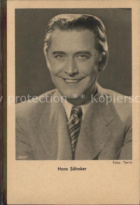 Schauspieler Hans Söhnker Foto-Terra