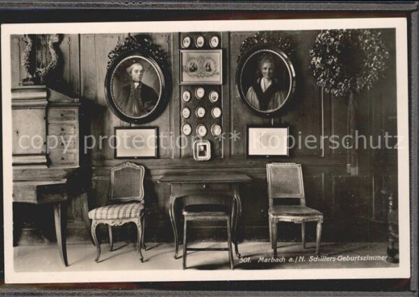 Schiller Friedrich Geburtszimmer Marbach