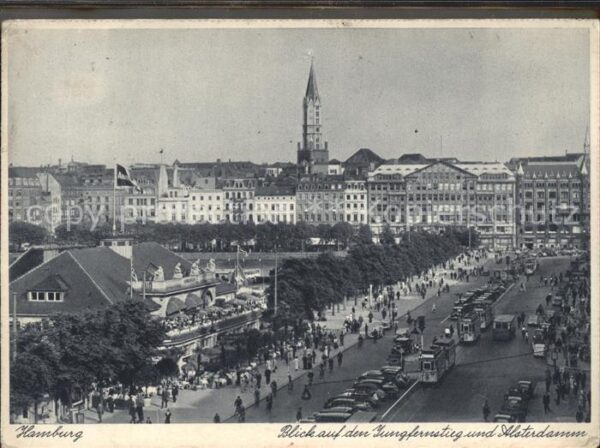 Strassenbahn Hamburg Jungfernstieg Alsterdamm