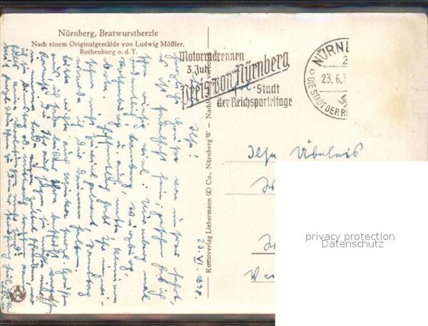 Moessler L. Nürnberg Gasthaus Zum Bratwurstherzle – Bild 2