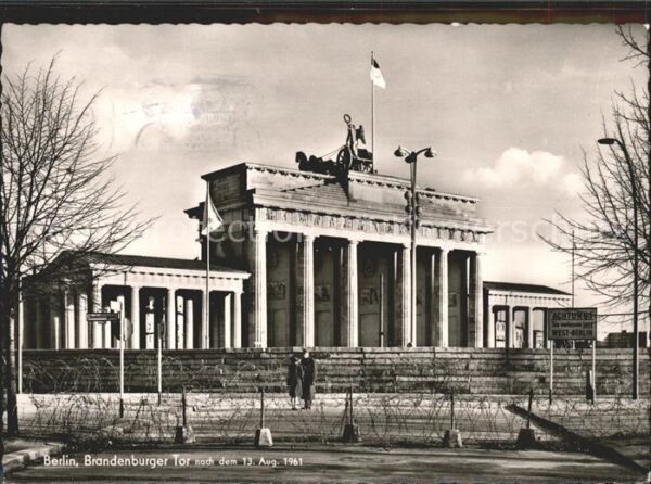 Brandenburgertor Berlin Stacheldraht
