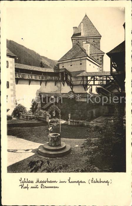 Lungau Schloss Moosham Hof Brunnen
