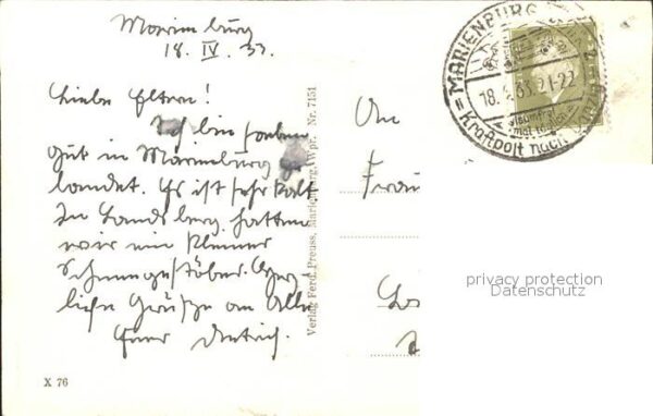 Marienburg Westpreussen Hochschloss Dansker – Bild 2