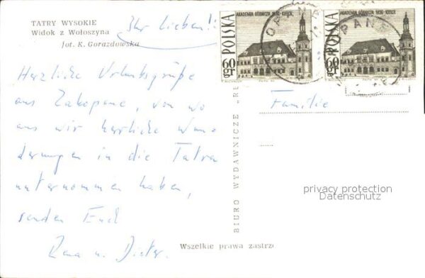Tatry Vysoke Gebirge Widok Wotoszyna – Bild 2