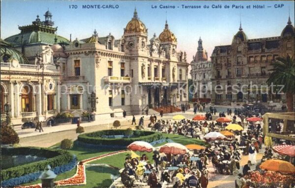 Monte-Carlo Casino Terrasse Cafe Paris Hotel