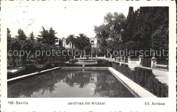 Sevilla Andalucia Jardines Alcazar
