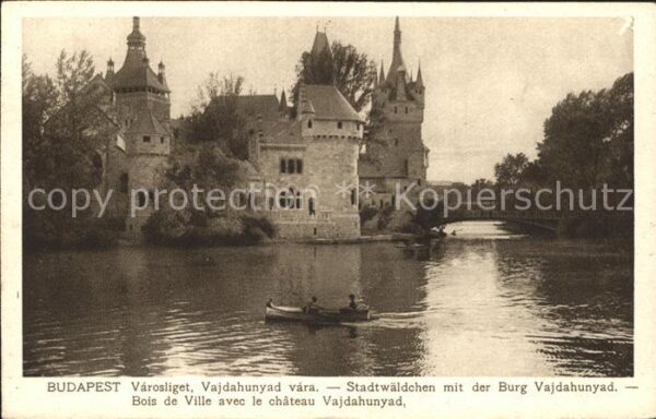 Budapest Stadtwäldchen Burg Vajdahunyad