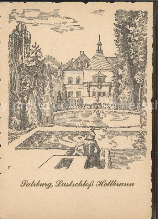 Salzburg Oesterreich Lustschloss Hellbrunn