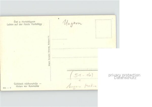 Hortobagy Leben auf der Halde Hirten vor Rohrhütt – Bild 2