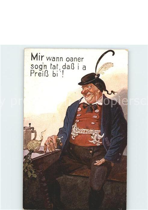 Muenchen Karikatur Mir wann oaner sog'n tat dass