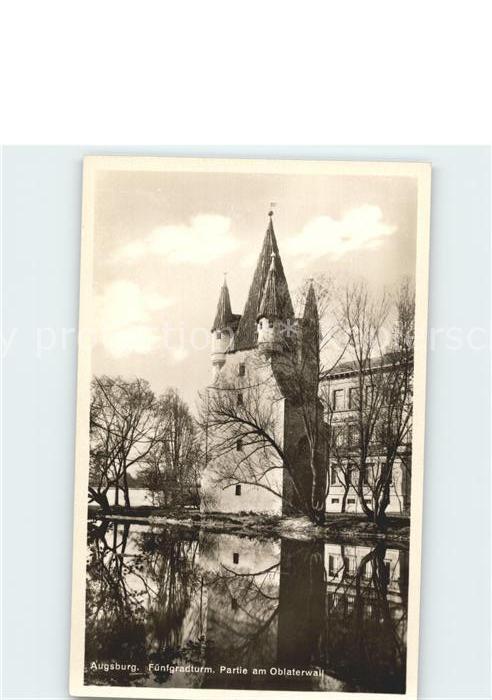 Augsburg Fünfgratturm Partie am Oblaterwall