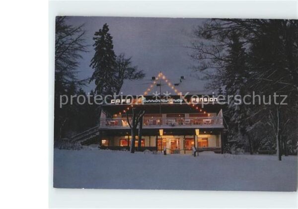 Braunlage Cafe Pension Panorama Winternacht