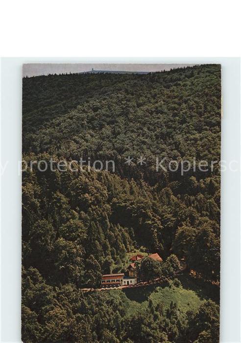 Bad Harzburg Sennhütte mit Bockenblick Fliegeraufnah