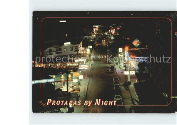 Protaras Cyprus Zypern by night