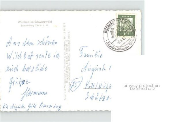 Wildbad Schwarzwald Sommerberg Fliegeraufnahme – Bild 2