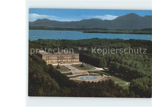 Herrenchiemsee Schloss Fliegeraufnahme