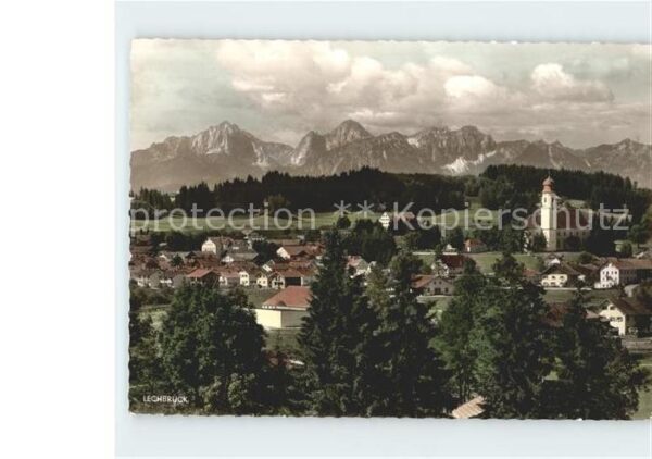 Lechbruck See Gesamtansicht mit Alpenpanorama
