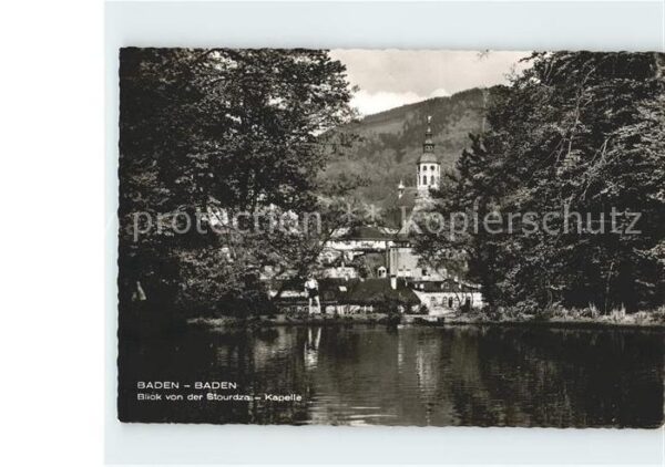 Baden-Baden Blick von der Stourdza Kapelle