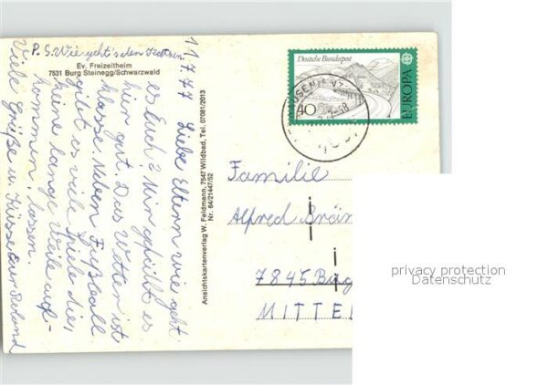 Steinegg Enzkreis Evangelisches Freizeitheim Burg Luftkur – Bild 2