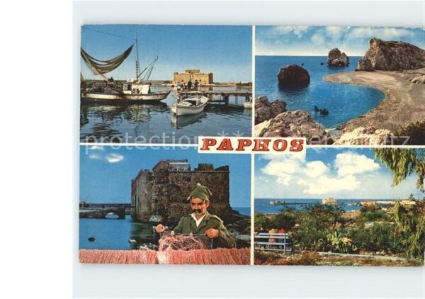 Paphos Fischerhafen Fischer Strand
