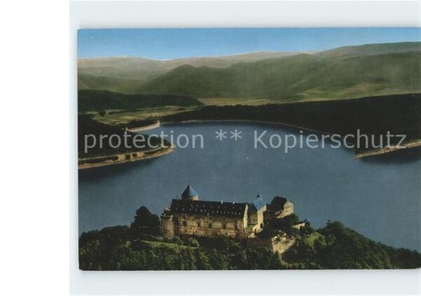 Edersee Schloss Waldeck Fliegeraufnahme