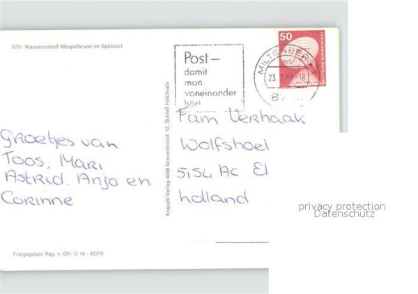 Mespelbrunn Wasserschloss im Spessart Fliegeraufnah – Bild 2