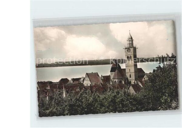 Ueberlingen Bodensee Teilansicht mit Kirche